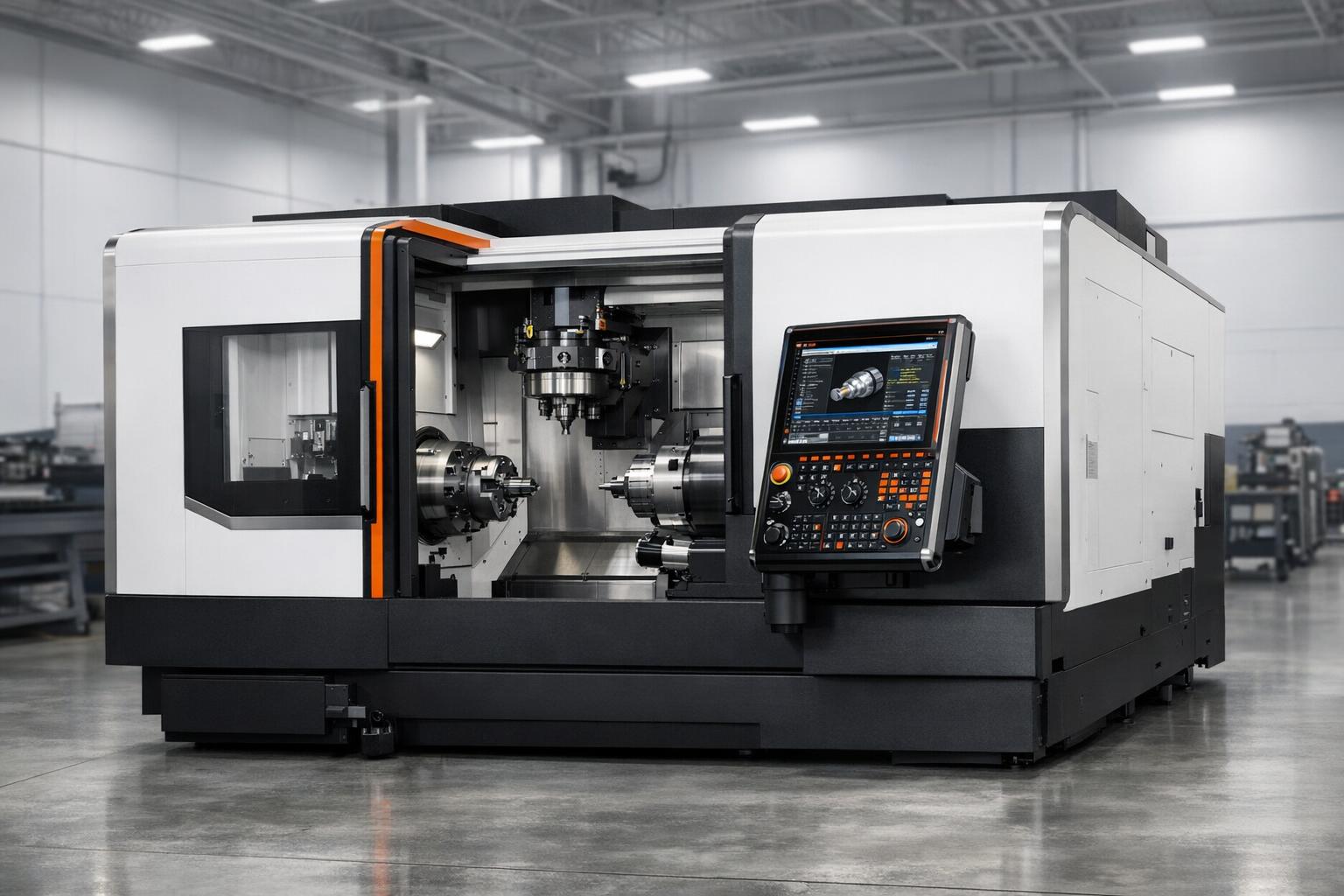 Mazak Integrex i-200S multi-tasking CNC machine in an industrial shop